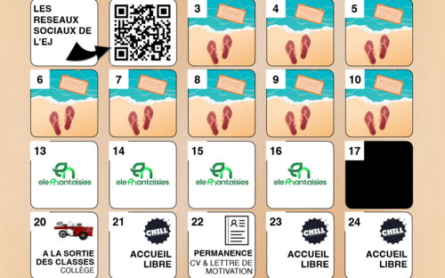 Au programme en août à l'Espace-Jeunes