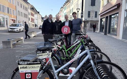 Développement du réseau de vélos en libre service Raiffcycles.ch à Delémont