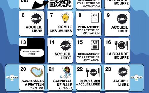 Au programme en février à l'Espace Jeunes