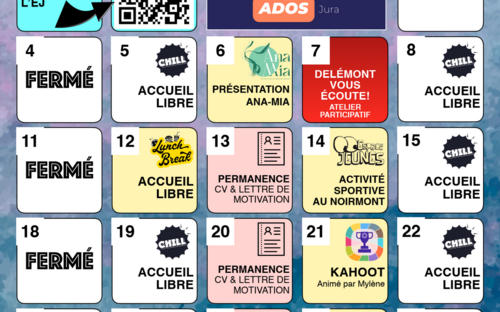 En novembre à l'Espace-Jeunes