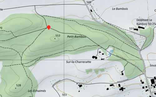 Nouveau réservoir d'eau potable Champateau III : campagne de reconnaissance géotechnique