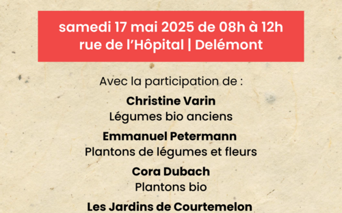 Samedi, c'est la foire aux plantons à Delémont