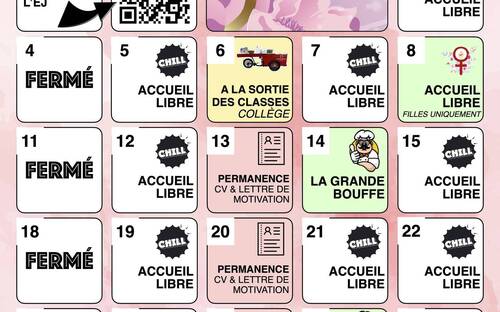 En mars à l'Espace-Jeunes