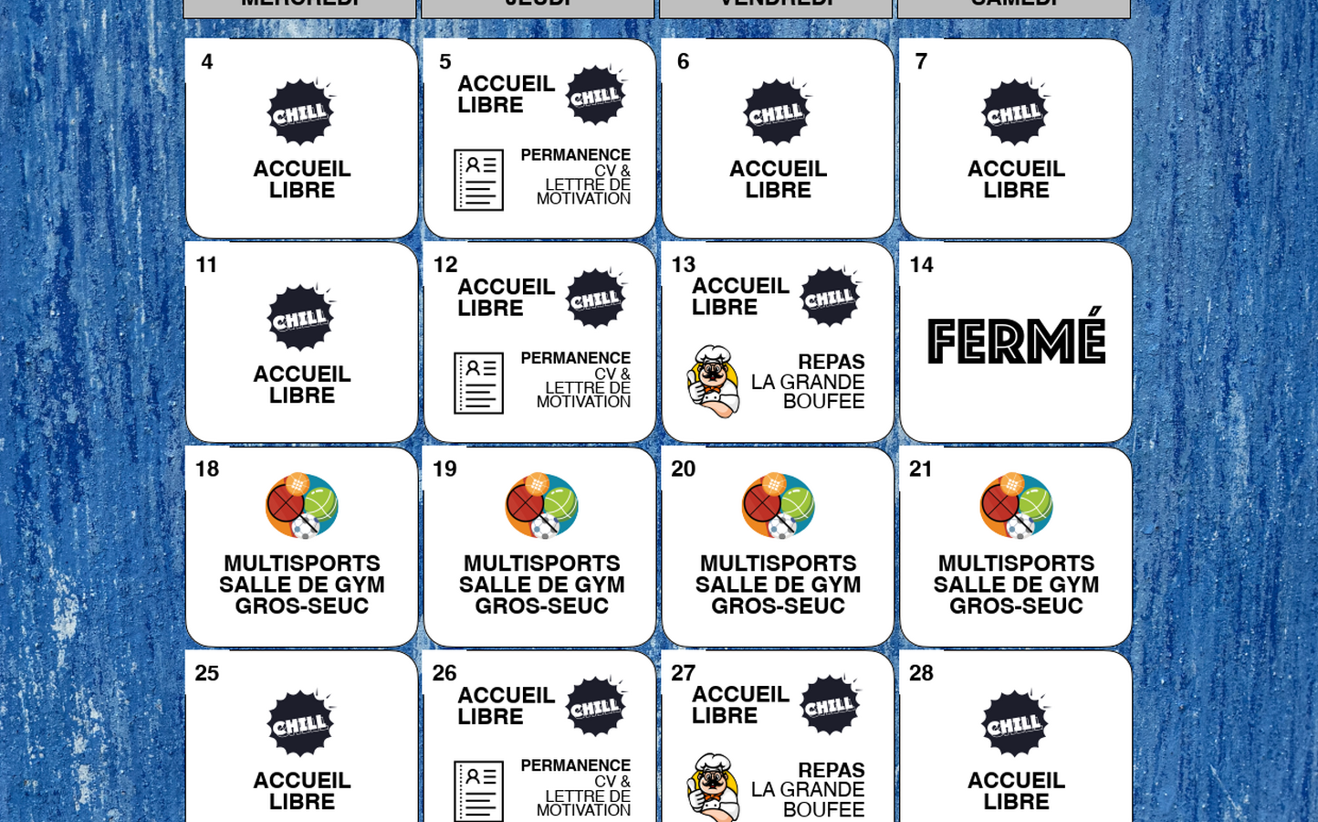 En février à l'Espace-Jeunes