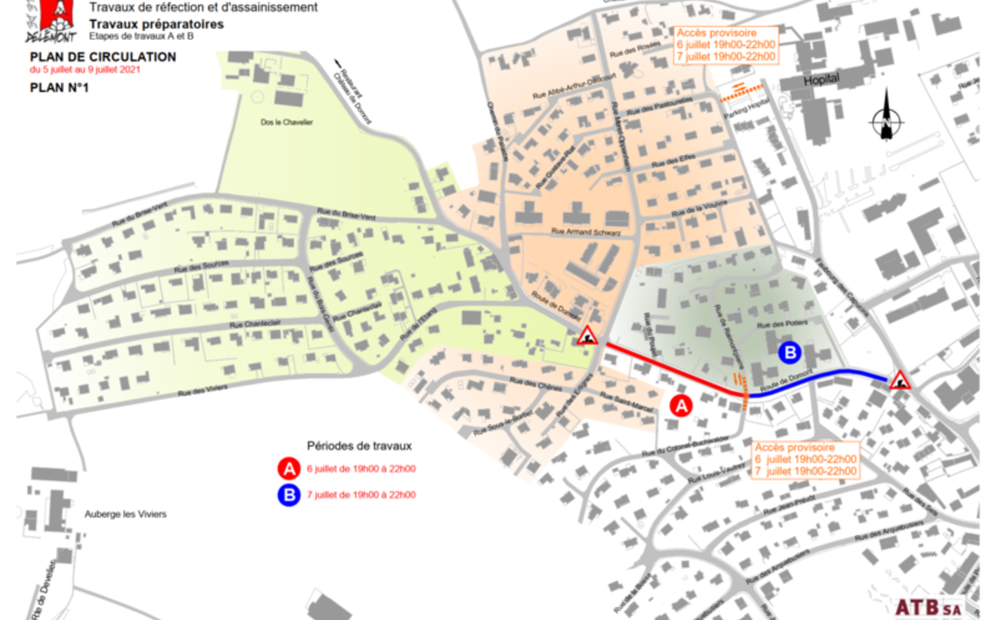 Travaux finaux à la route de Domont
