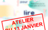 Annulation de l'atelier Né pour lire