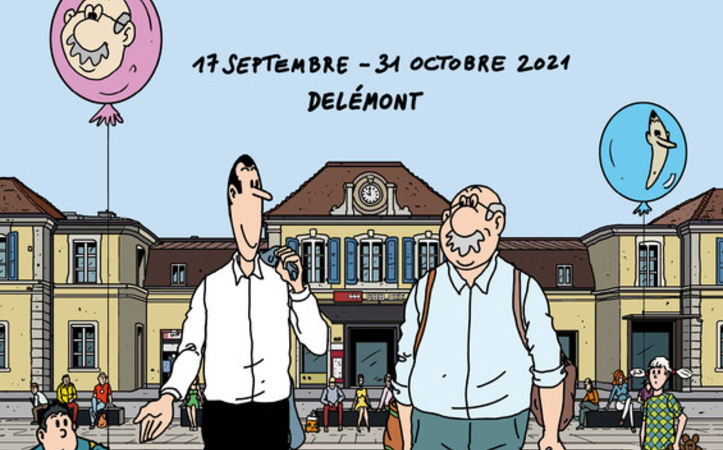 Gare aux commerces - Exposition en plein air