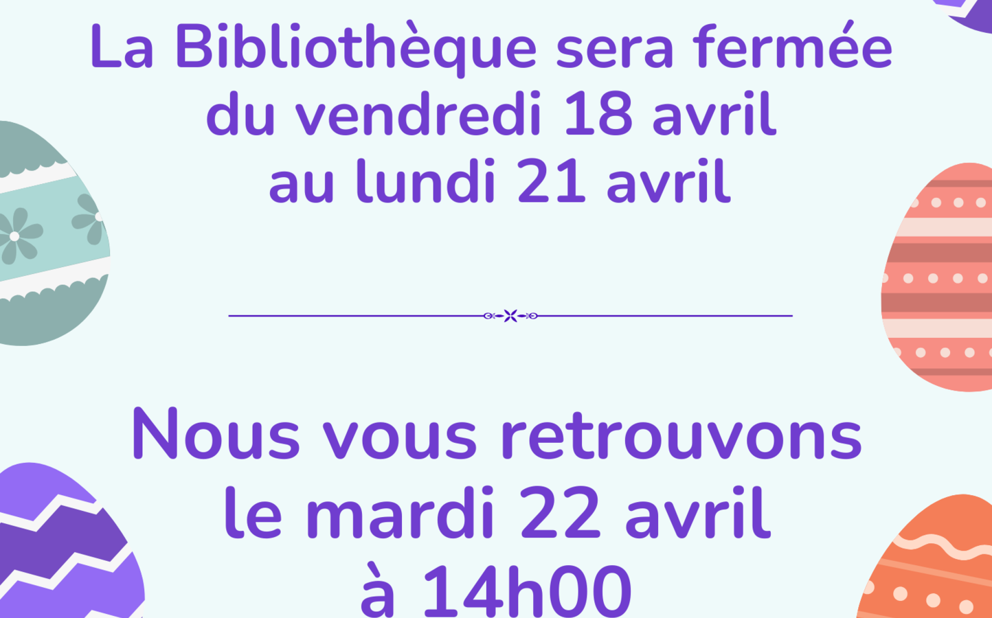 Horaire de Pâques