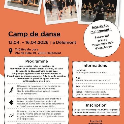 Camp de danse à Délémont