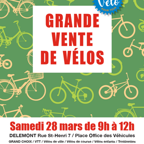 Grande vente de vélos