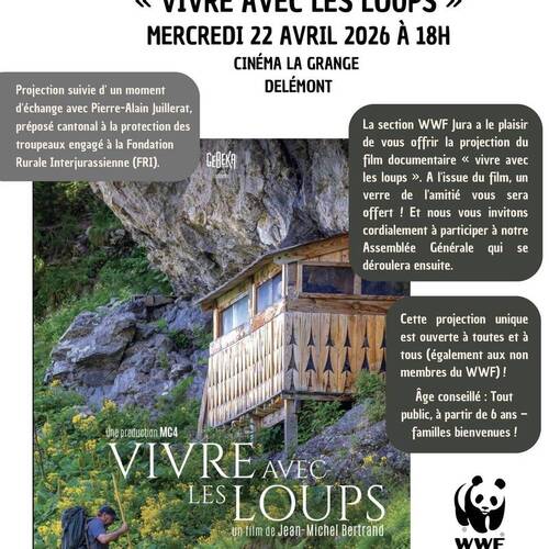 PROJECTION GRATUITE DU FILM DOCUMENTAIRE « VIVRE AVEC LES LOUPS »