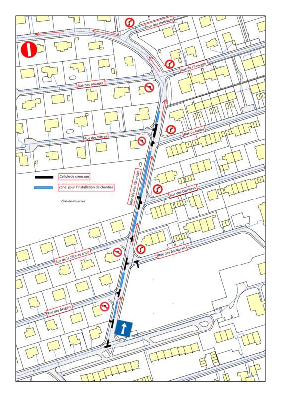 Plan des travaux secteur