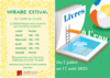 Horaire estival & livres à l'eau 2025