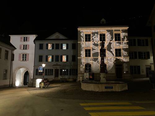 Nouvel éclairage Porte de Porrentruy et MJAH