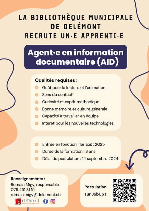 Place d'apprentissage pour la rentrée 2025