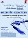 Affiche 16ème Dictée des Nations 