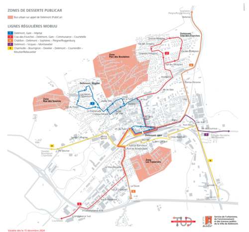 Plan des lignes 2025