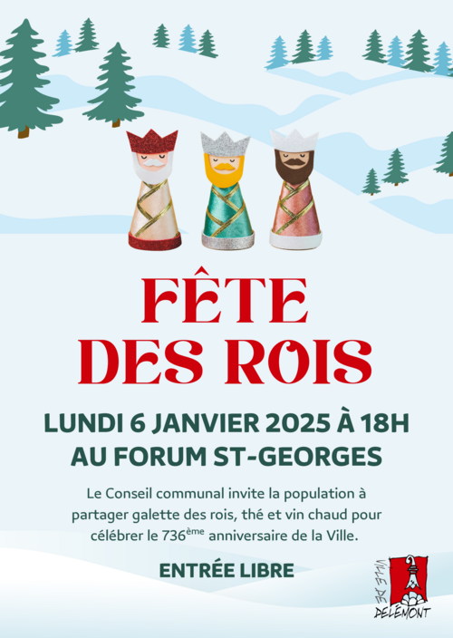 Affiche Fête des Rois 2025 Delémont