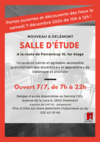 Salle d'étude