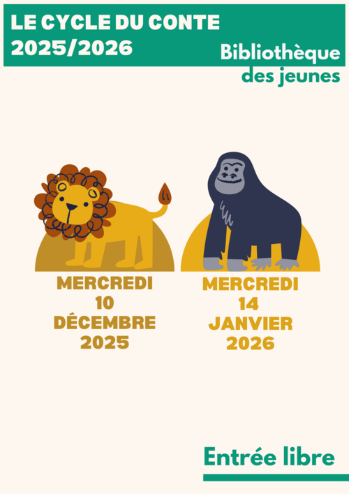 Flyer Cycle du conte 2025-2026