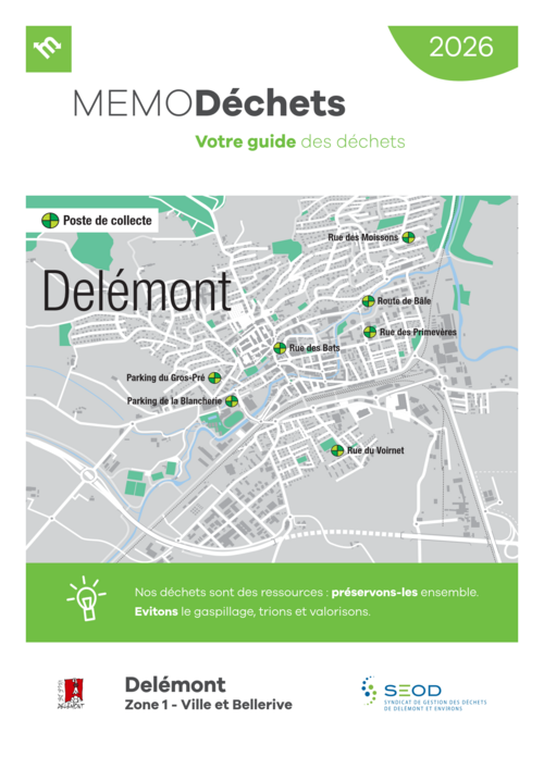 MEMO Déchets - Zone 1 Ville et Bellerive