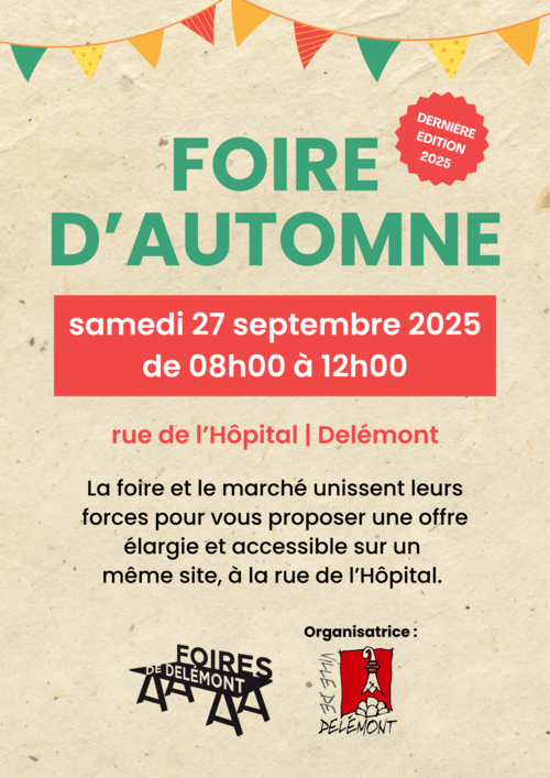 Foire d'automne 2025 Delémont