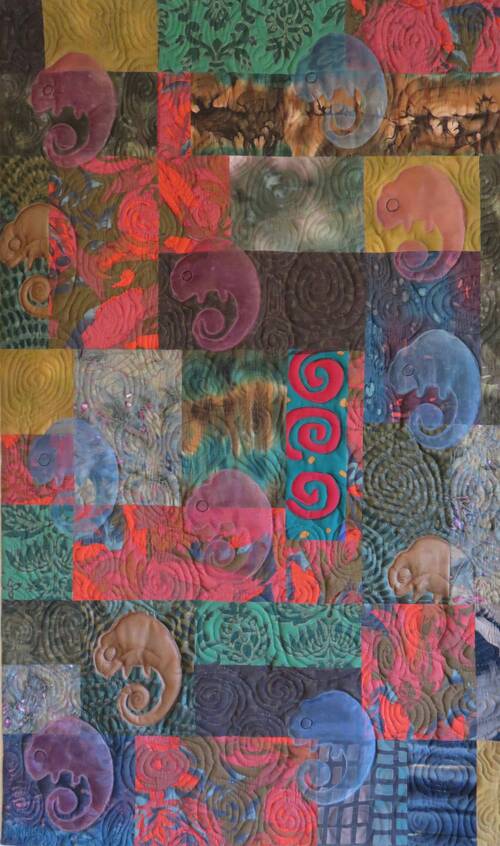 Grande exposition de patchwork, quilts