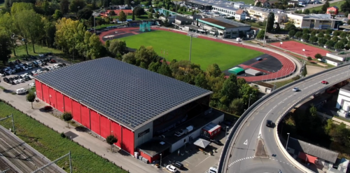 Installation photovoltaïque patinoire Delémont