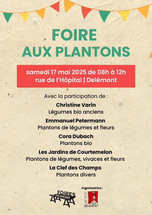Affiche foire plantons 2025