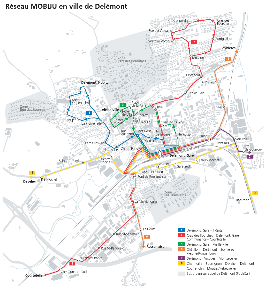Transports urbains Delémont